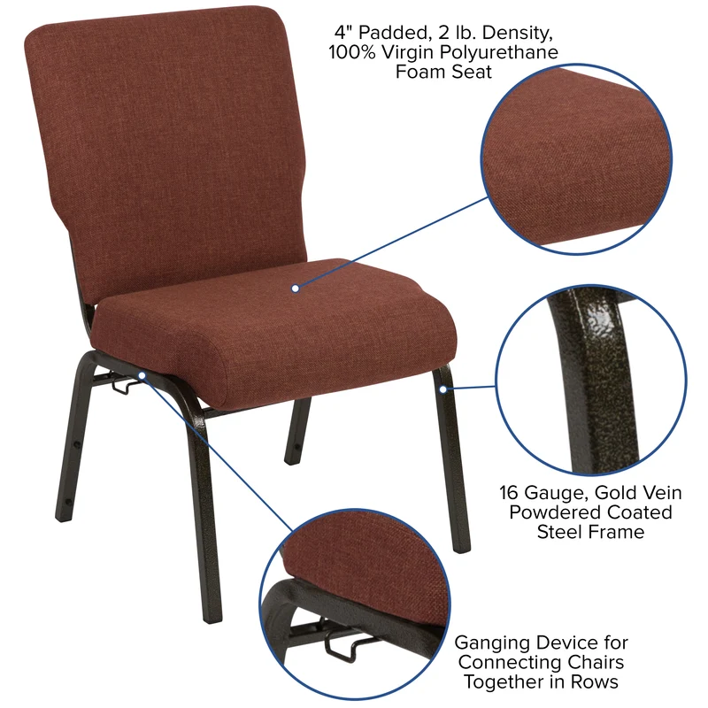 Stacking Auditorium Chair with 20.5" Seat