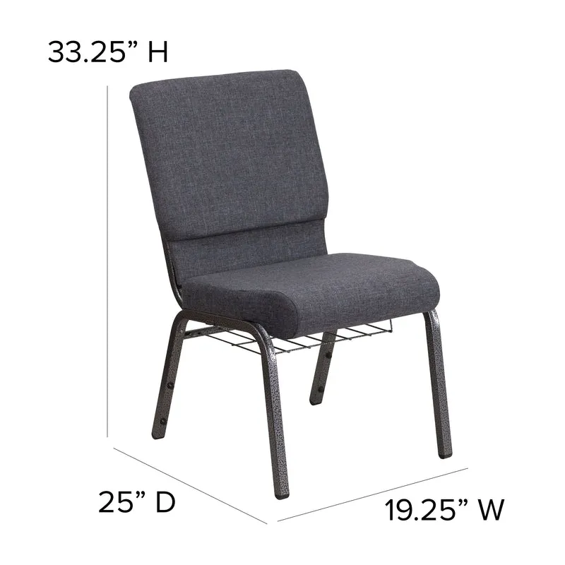 Auditorium Chair - 19" Seat - Book Rack