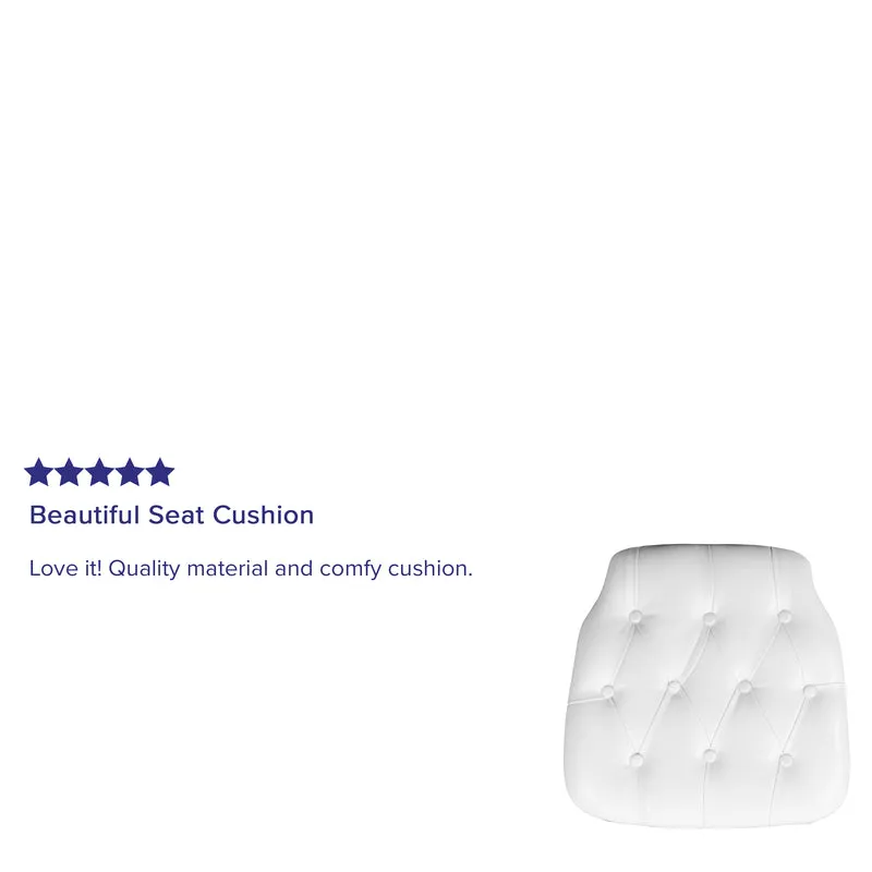 Hard Tufted Vinyl Chiavari Chair Cushion