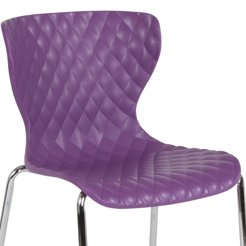 Contemporary Design Accent Dining Plastic Stack Chair