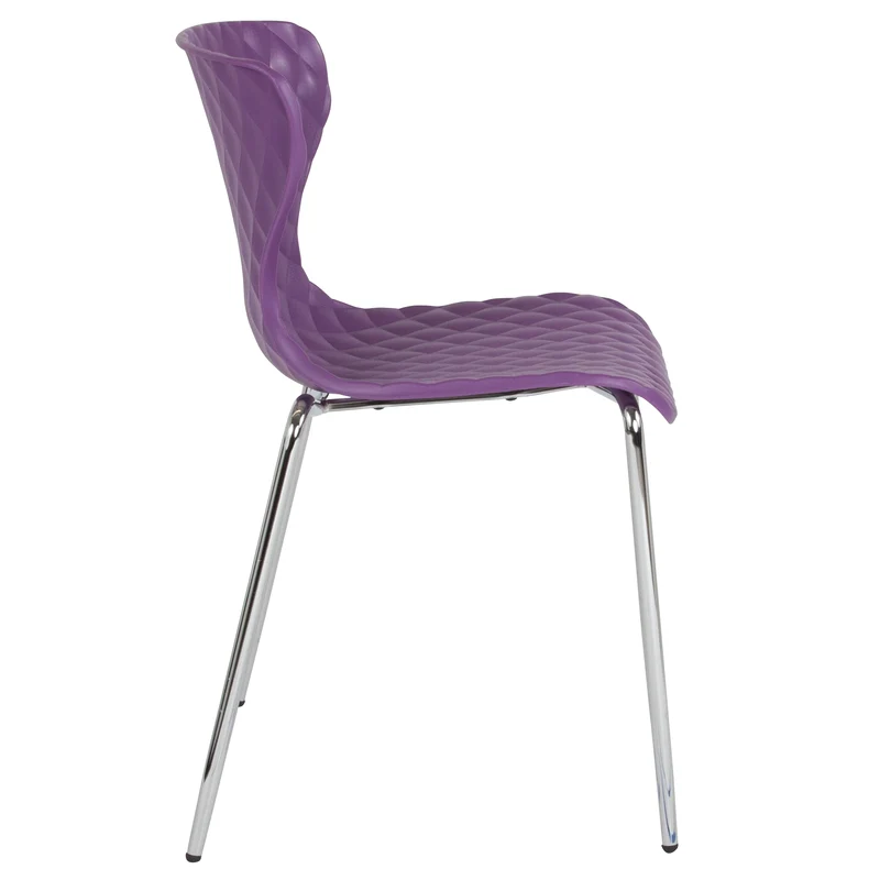 Contemporary Design Accent Dining Plastic Stack Chair