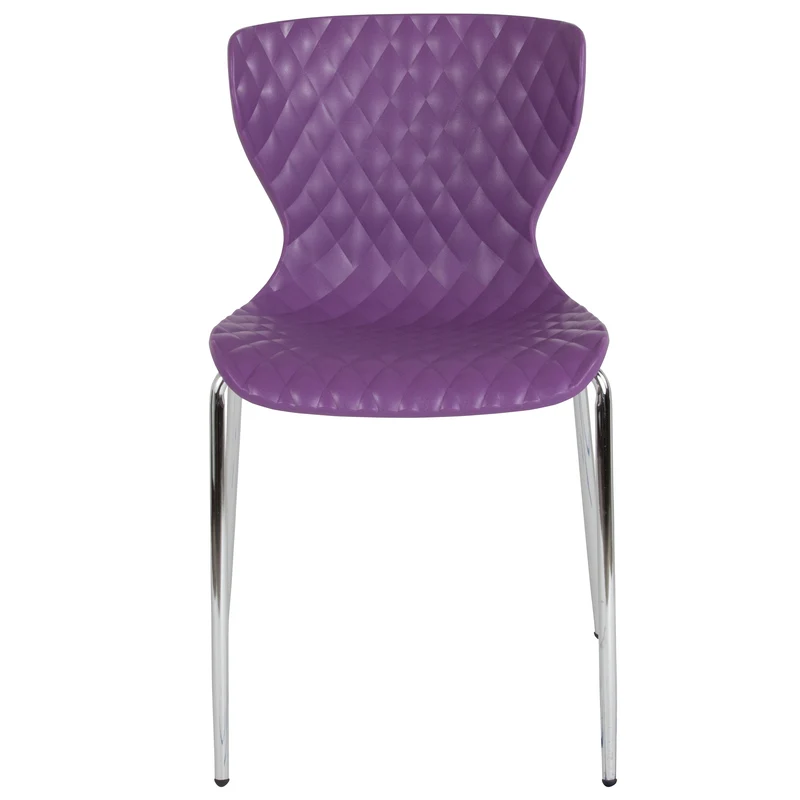 Contemporary Design Accent Dining Plastic Stack Chair