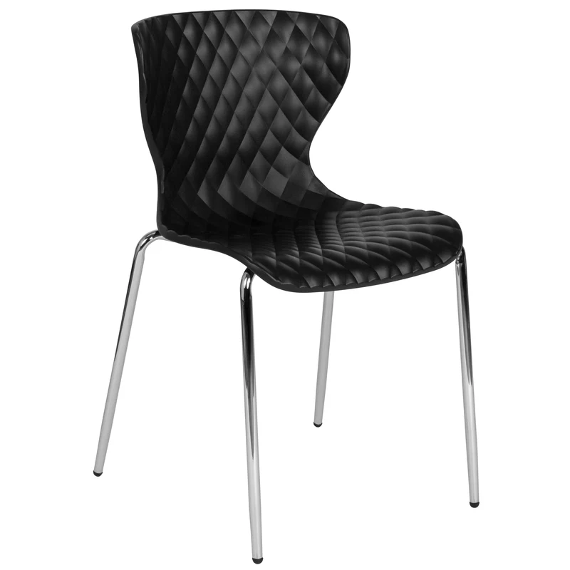 Contemporary Design Accent Dining Plastic Stack Chair