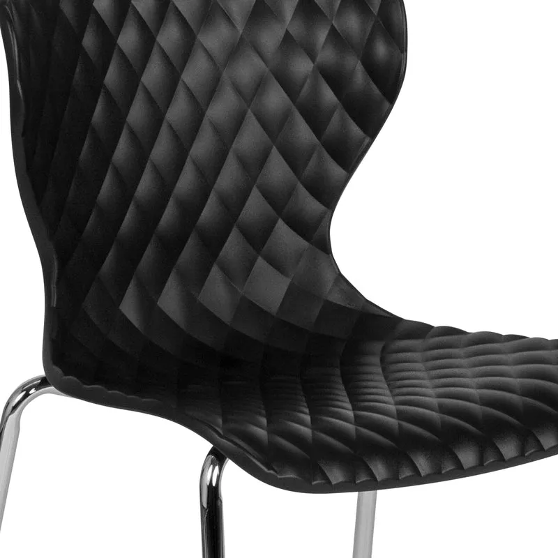 Contemporary Design Accent Dining Plastic Stack Chair