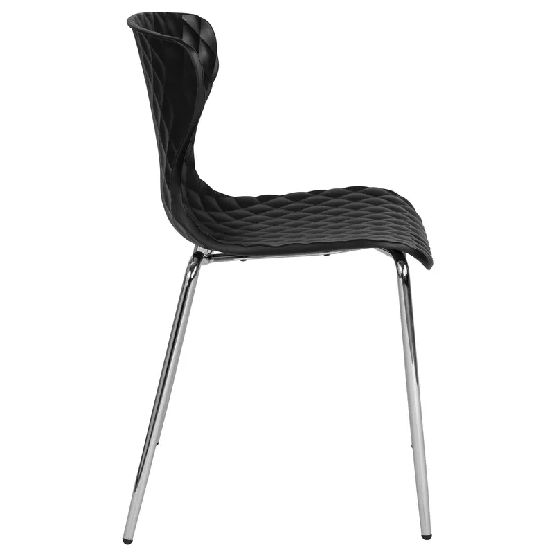 Contemporary Design Accent Dining Plastic Stack Chair