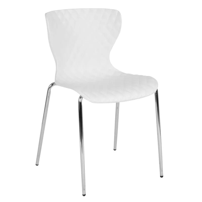 Contemporary Design Accent Dining Plastic Stack Chair