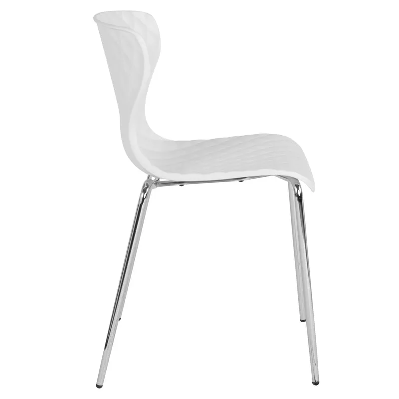 Contemporary Design Accent Dining Plastic Stack Chair