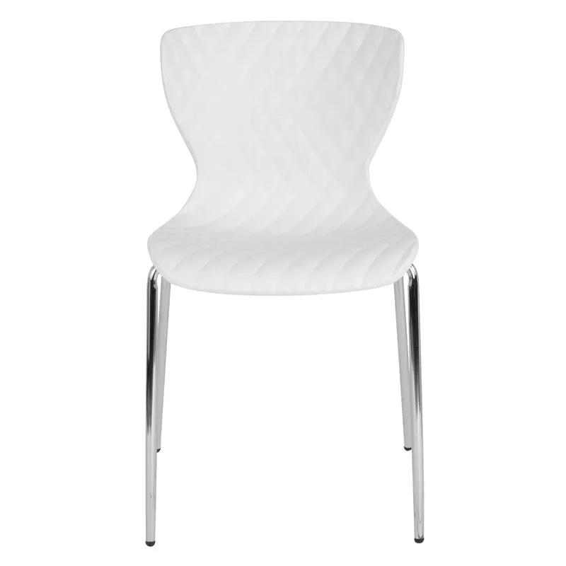 Contemporary Design Accent Dining Plastic Stack Chair