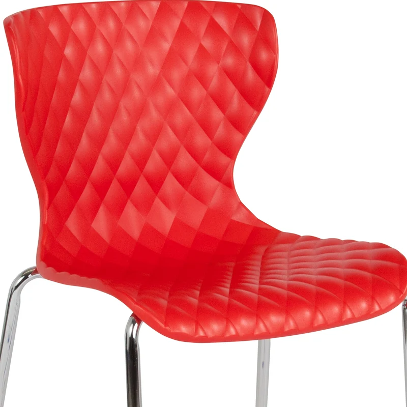 Contemporary Design Accent Dining Plastic Stack Chair