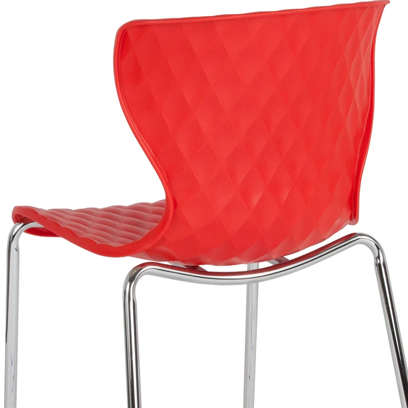 Contemporary Design Accent Dining Plastic Stack Chair