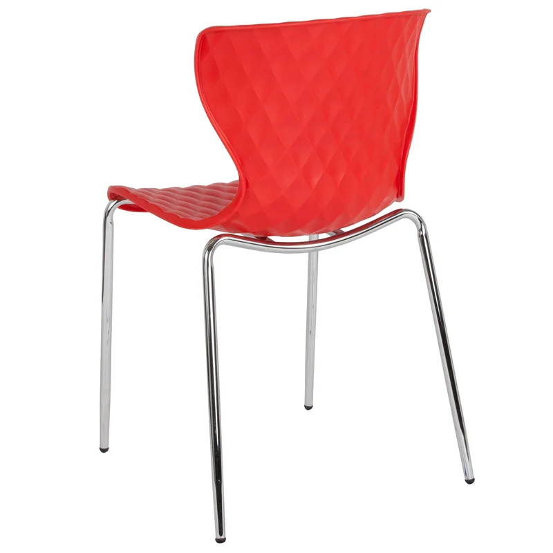 Contemporary Design Accent Dining Plastic Stack Chair