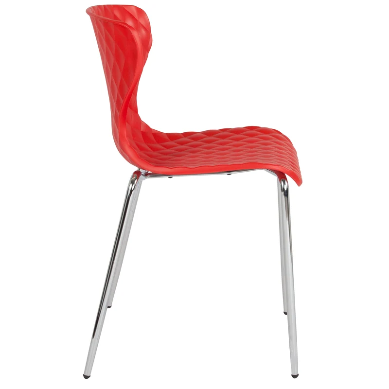 Contemporary Design Accent Dining Plastic Stack Chair