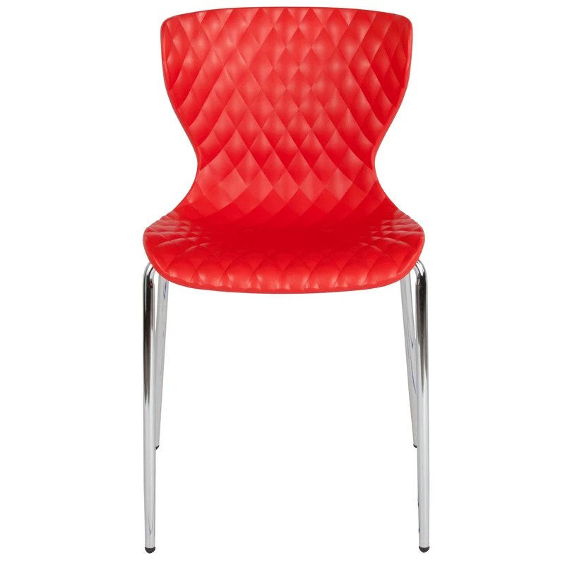 Contemporary Design Accent Dining Plastic Stack Chair