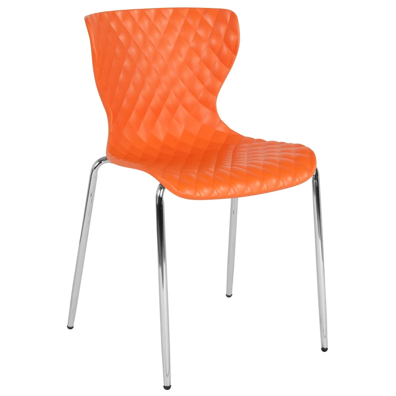 Contemporary Design Accent Dining Plastic Stack Chair