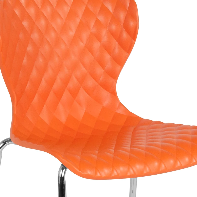 Contemporary Design Accent Dining Plastic Stack Chair