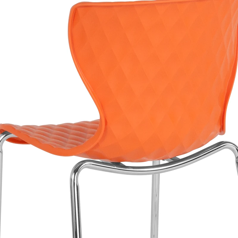 Contemporary Design Accent Dining Plastic Stack Chair