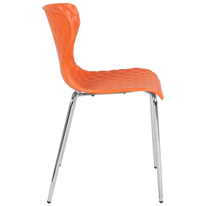 Contemporary Design Accent Dining Plastic Stack Chair