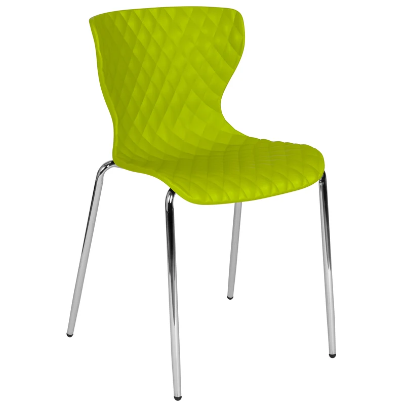 Contemporary Design Accent Dining Plastic Stack Chair