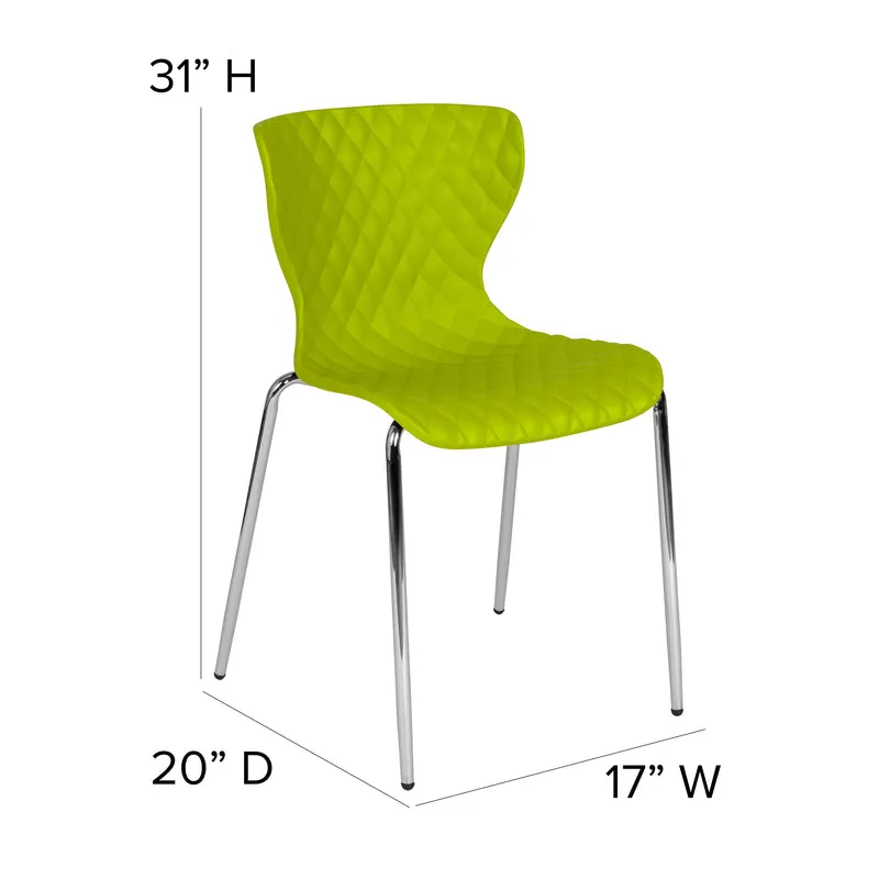 Contemporary Design Accent Dining Plastic Stack Chair