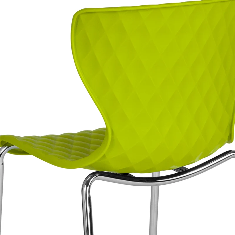 Contemporary Design Accent Dining Plastic Stack Chair