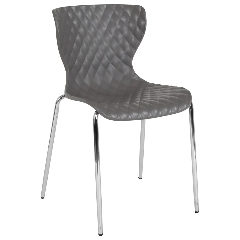 Contemporary Design Accent Dining Plastic Stack Chair