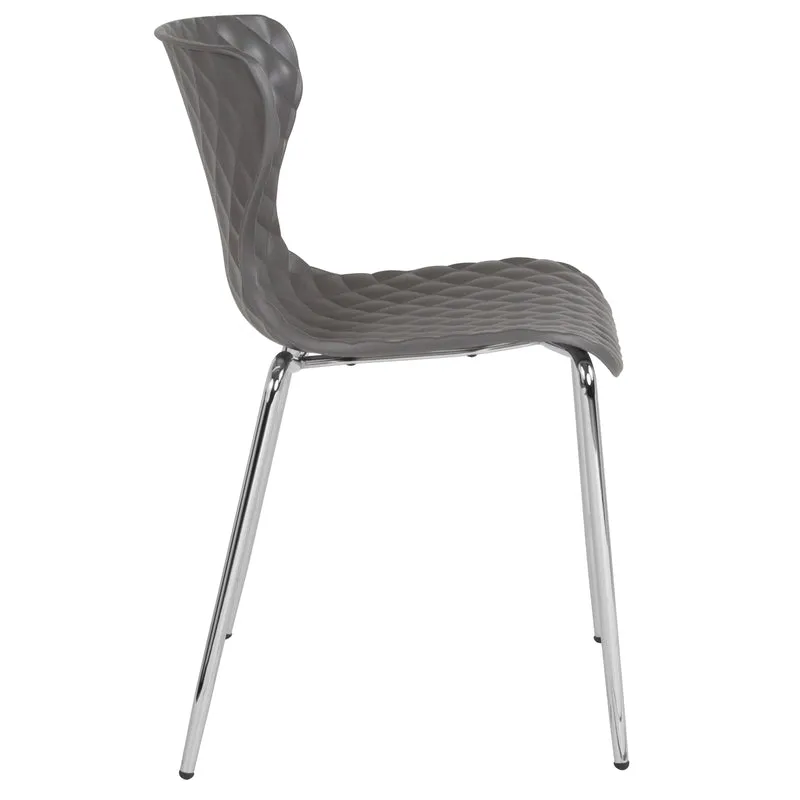 Contemporary Design Accent Dining Plastic Stack Chair