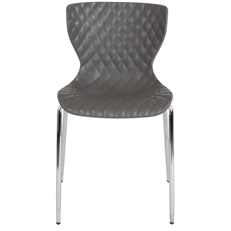 Contemporary Design Accent Dining Plastic Stack Chair