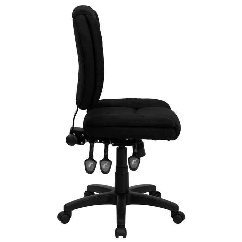 Mid-Back Multifunction Pillow Top Swivel Ergonomic Task Office Chair