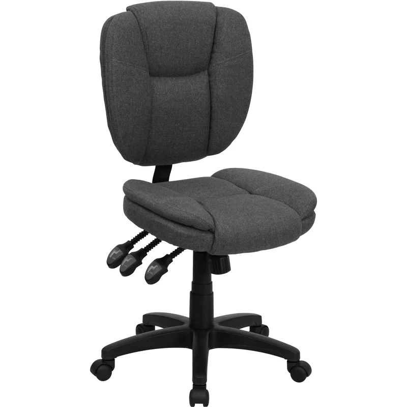Mid-Back Multifunction Pillow Top Swivel Ergonomic Task Office Chair