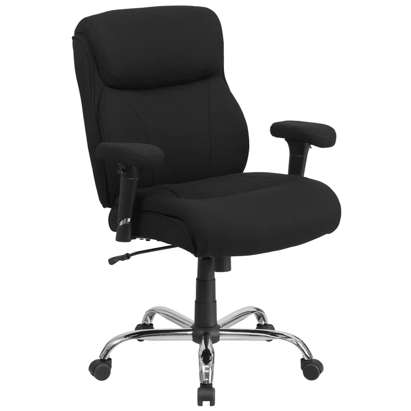 400 lb. Big & Tall Mid-Back Swivel Clean Line Stitch Ergonomic Task Office Chair