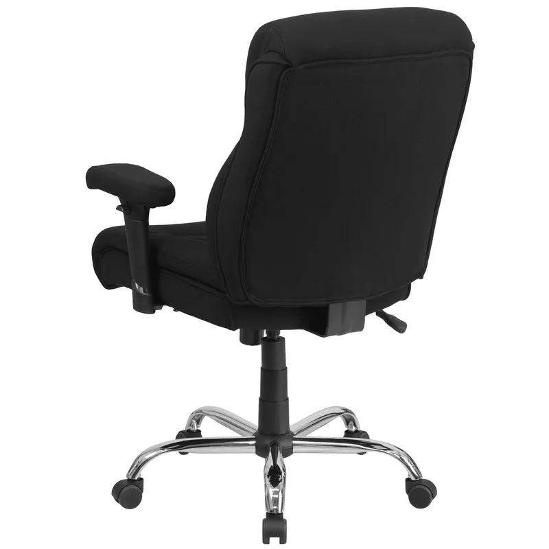 400 lb. Big & Tall Mid-Back Swivel Clean Line Stitch Ergonomic Task Office Chair