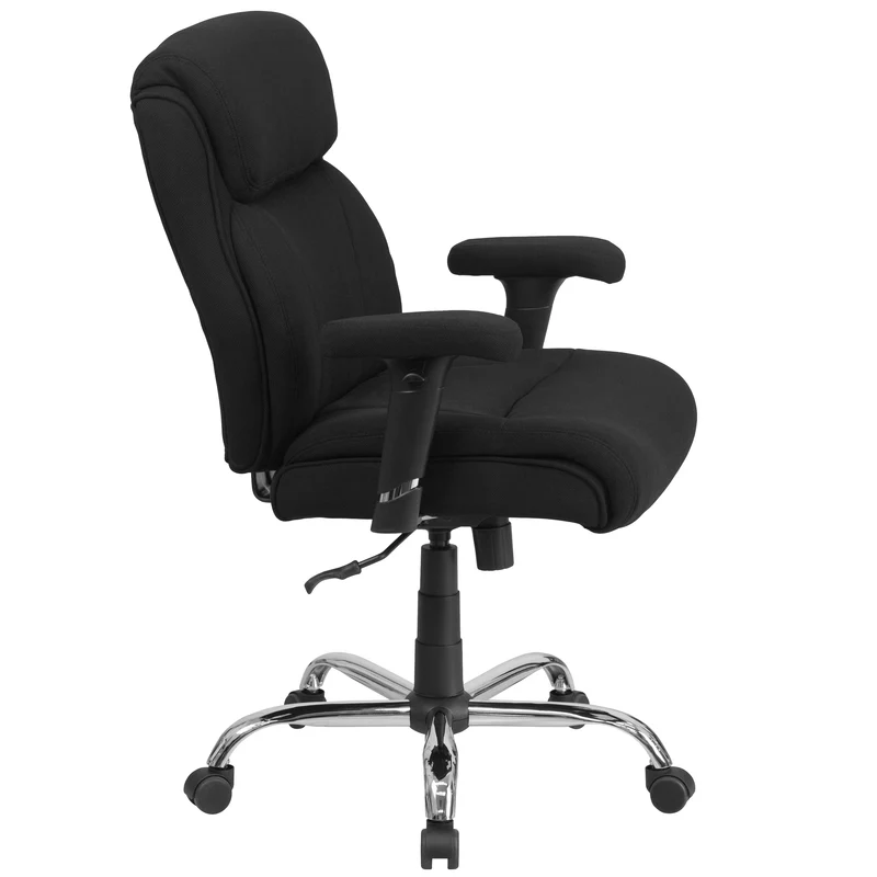 400 lb. Big & Tall Mid-Back Swivel Clean Line Stitch Ergonomic Task Office Chair