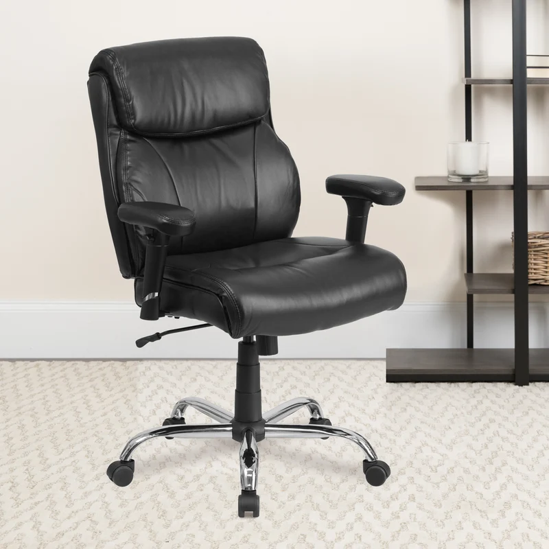 400 lb. Big & Tall Mid-Back Swivel Clean Line Stitch Ergonomic Task Office Chair