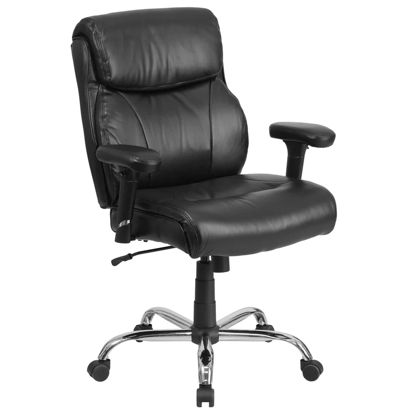 400 lb. Big & Tall Mid-Back Swivel Clean Line Stitch Ergonomic Task Office Chair