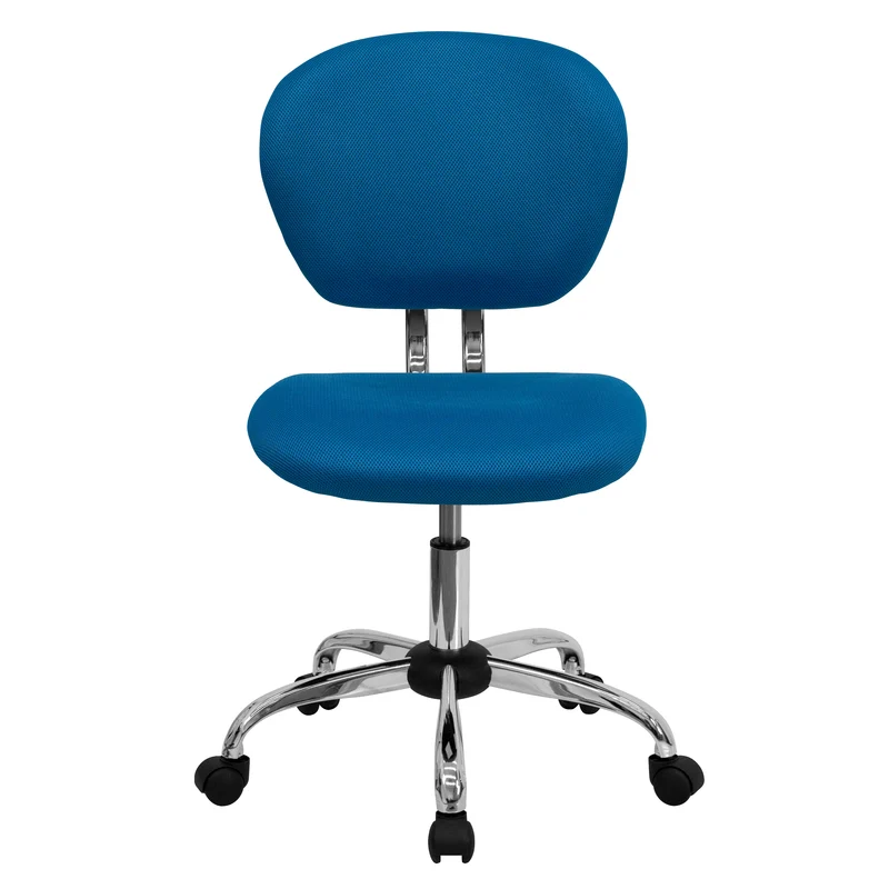 Mid-Back Mesh Padded Swivel Task Office Chair with Chrome Base