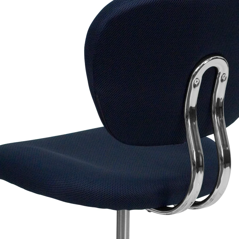 Mid-Back Mesh Padded Swivel Task Office Chair with Chrome Base