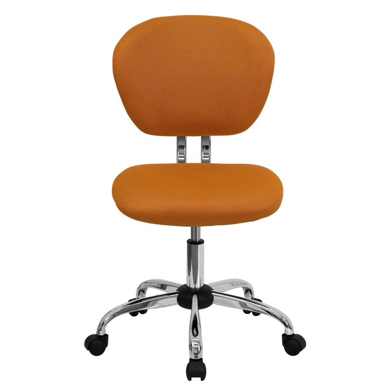 Mid-Back Mesh Padded Swivel Task Office Chair with Chrome Base