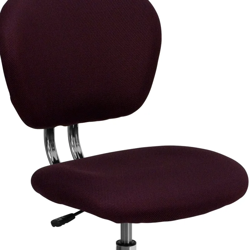 Mid-Back Mesh Padded Swivel Task Office Chair with Chrome Base