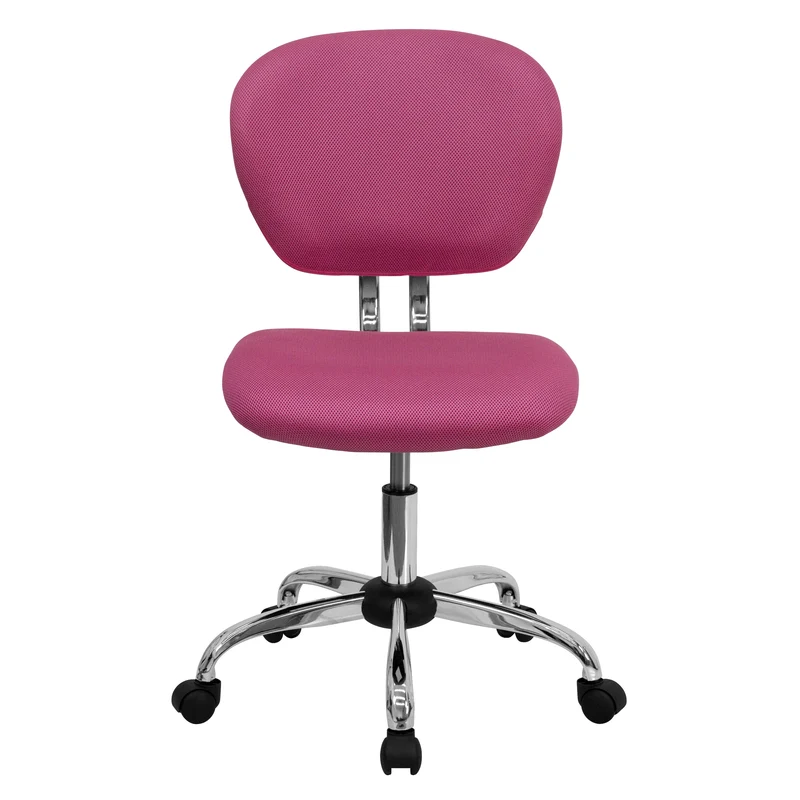 Mid-Back Mesh Padded Swivel Task Office Chair with Chrome Base