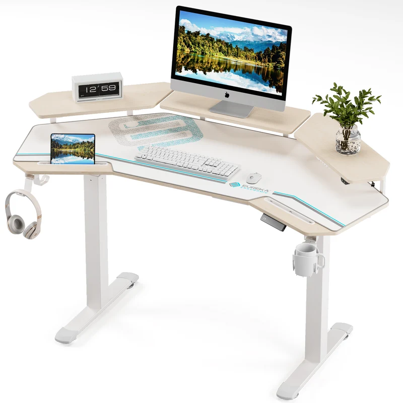 Aero Pro Wing Shaped Standing Desk (63"x23")
