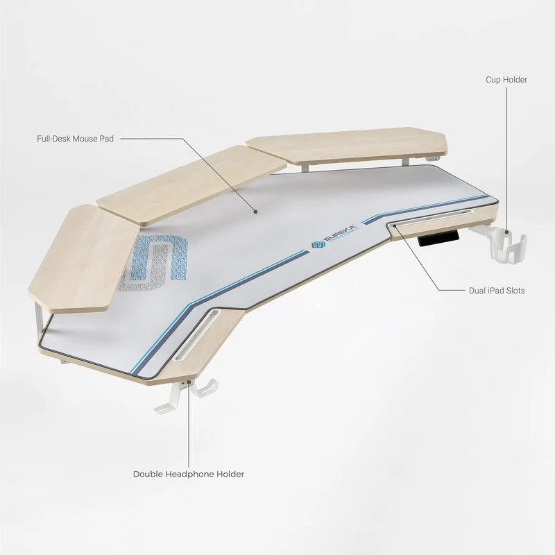 Aero Pro Wing Shaped Standing Desk (63"x23")