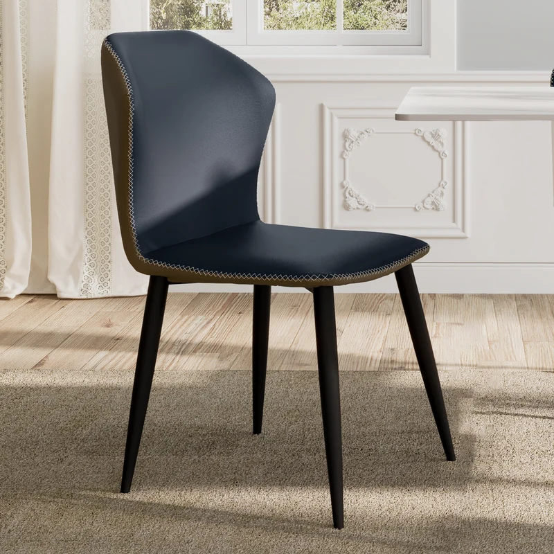 [Coming Soon]Elysian, Upholstered Dining Side Chairs Set of 2, Blue
