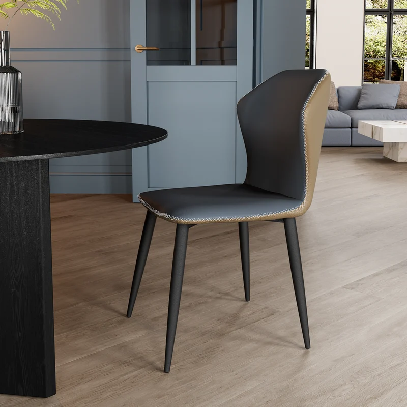 [Coming Soon]Elysian, Upholstered Dining Side Chairs Set of 2, Blue
