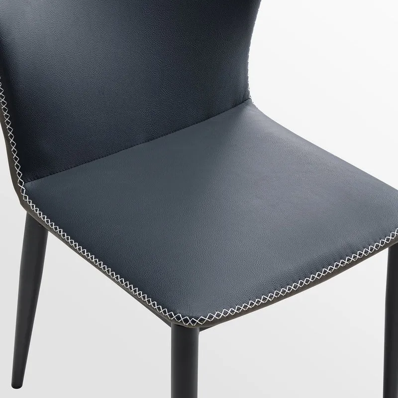 [Coming Soon]Elysian, Upholstered Dining Side Chairs Set of 2, Blue
