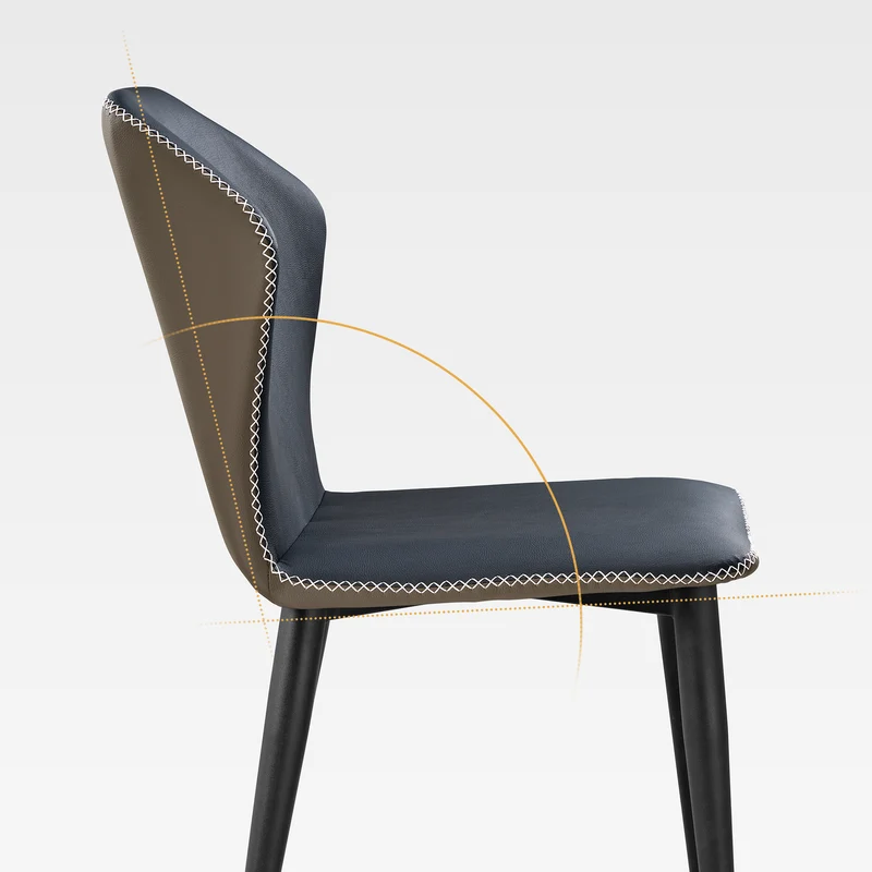 [Coming Soon]Elysian, Upholstered Dining Side Chairs Set of 2, Blue