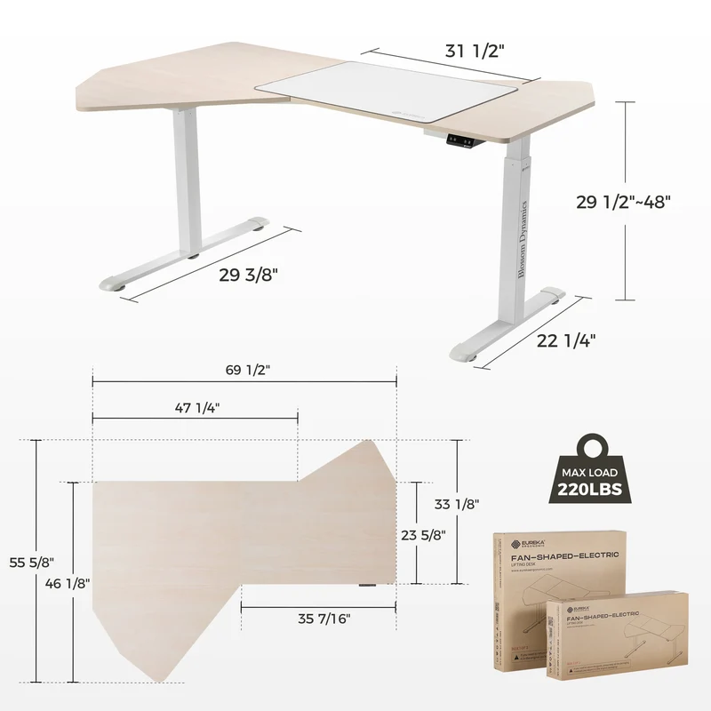 Blossom Dynamics® Office Standing Desk (70"x46")