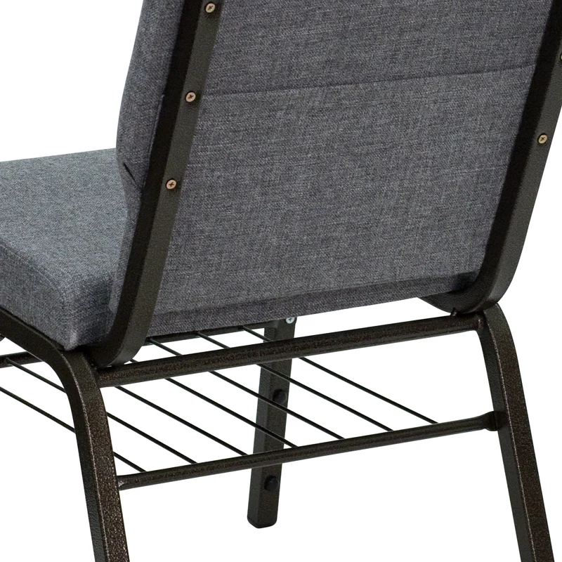 18.5"W Church/Reception Guest Chair with Book Rack