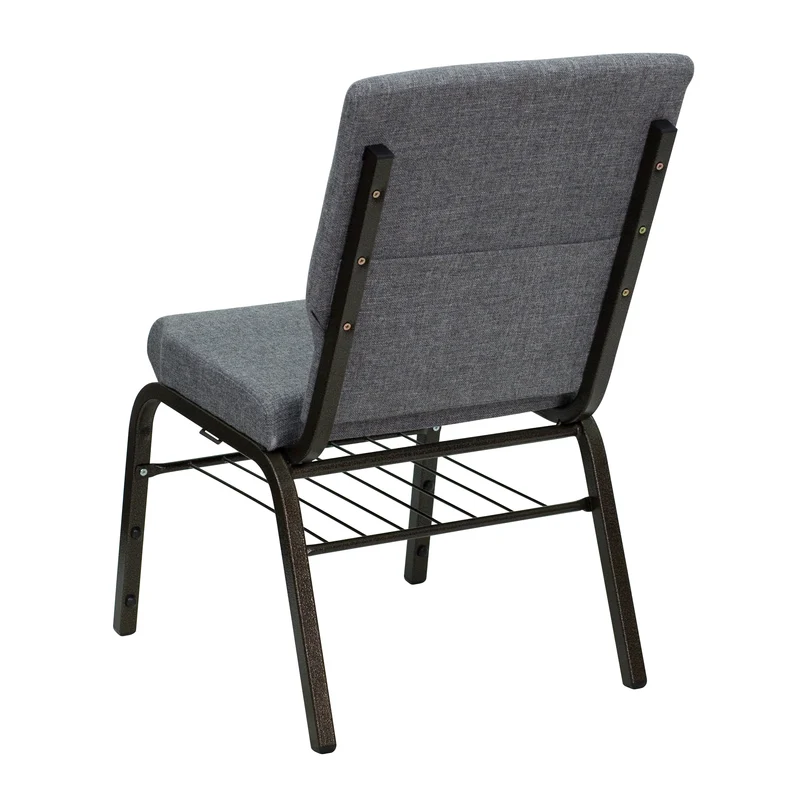 18.5"W Church/Reception Guest Chair with Book Rack