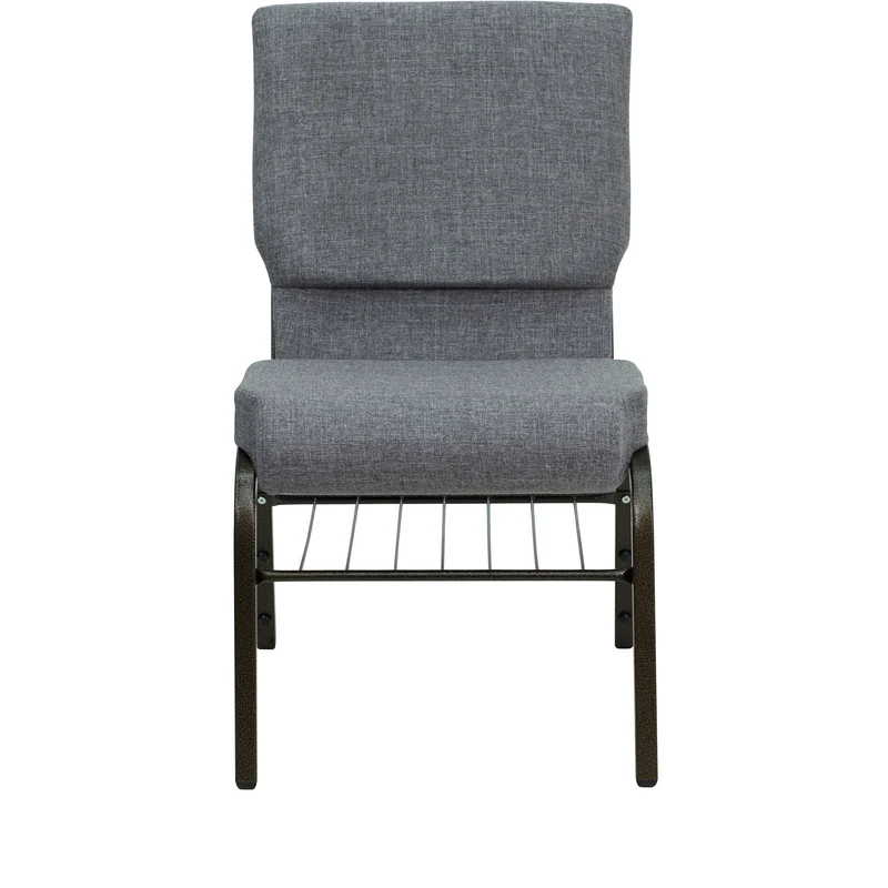 18.5"W Church/Reception Guest Chair with Book Rack