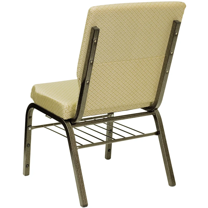 18.5"W Church/Reception Guest Chair with Book Rack